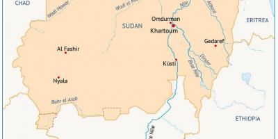 Peta Sudan sungai